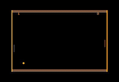 Ping Pong game screenshot for Commodore PET